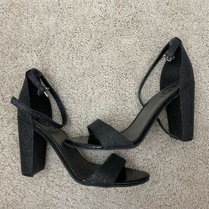 Sparkly Black Heels